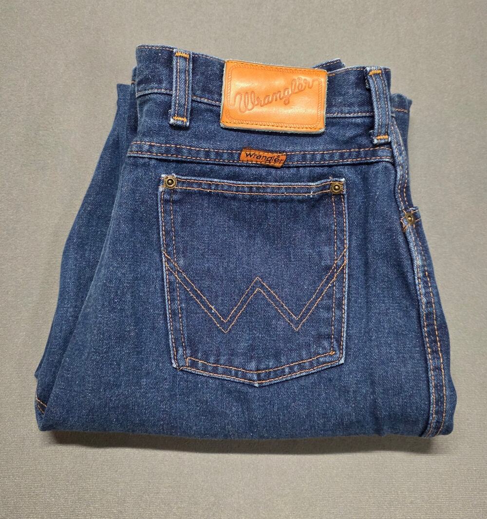 Vtg 70s 80s Wrangler Womens Jeans Misses 16 High Rise USA Hippie 29x33 MR001PW